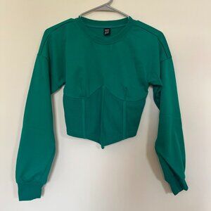 Hanky Hem Crop Sweatshirt